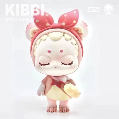 Kibbi 帽兜发带女团系列盲盒潮玩手办公仔桌面摆件可爱礼物
