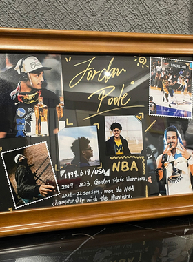 Poole普尔周边相框摆件生日礼物男生勇士队球迷纪念品情人节七夕