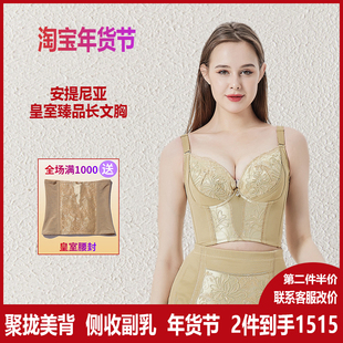 臻真美安提尼亚新品 胸罩收副乳聚拢调整型内衣 皇室臻品长文胸大码