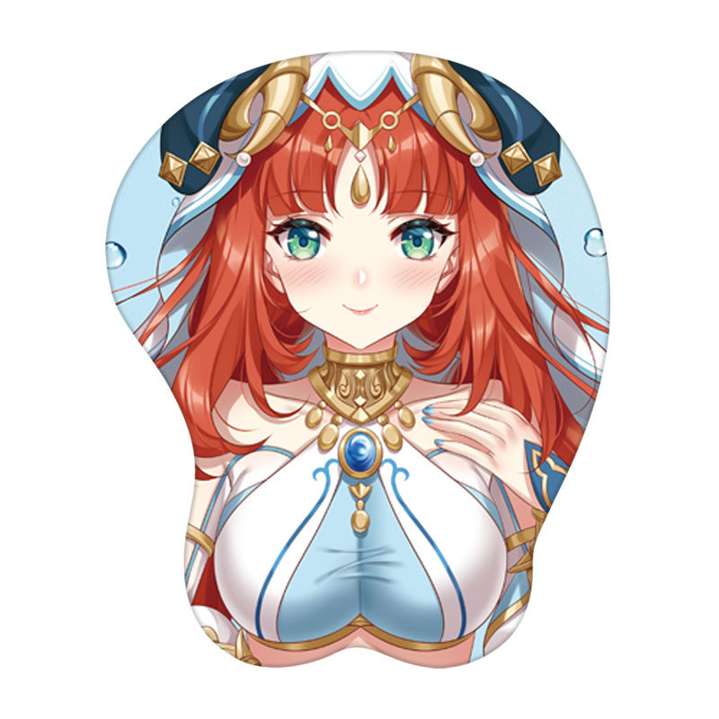 原神游戏尼禄美女电脑立体护腕鼠标垫硅胶手腕垫胶垫动漫DIY定制