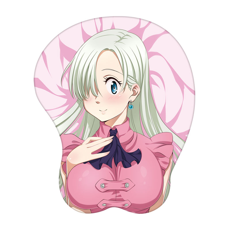 七原罪伊丽莎白美女立体护腕鼠标垫硅胶手腕垫二次元动漫DIY定制