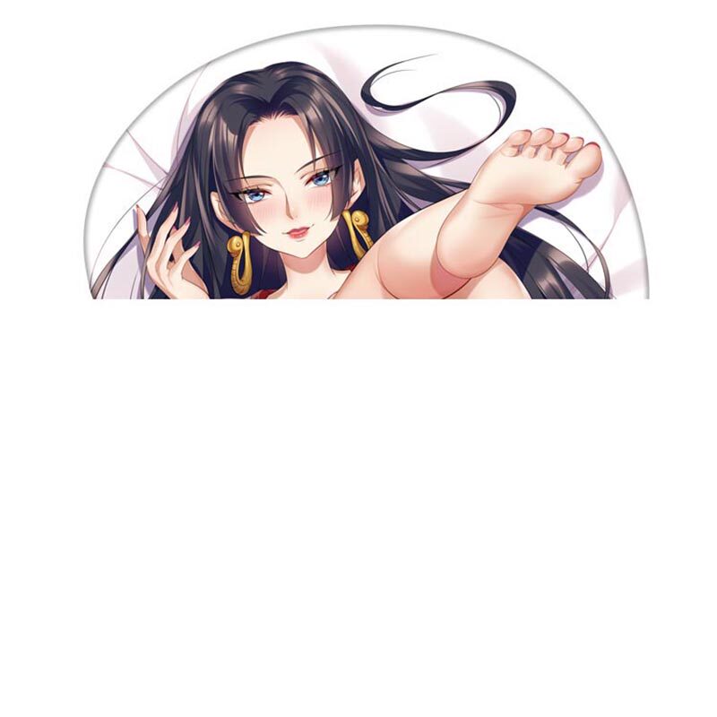 原创海贼王波雅汉库克女帝游戏办公立体鼠标垫护腕硅胶手腕垫动漫