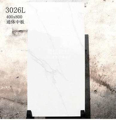 瓷砖薄板400x800别墅酒店门面客厅亮光面薄板通体厨卫墙面砖简约