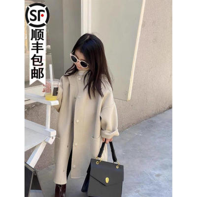 女童春秋款羊绒呢大衣
