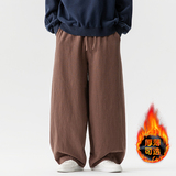 风棉麻休闲裤加绒弯刀裤大码阔腿裤长裤宽松灯笼裤5005P85，商品下架区，星座409-1