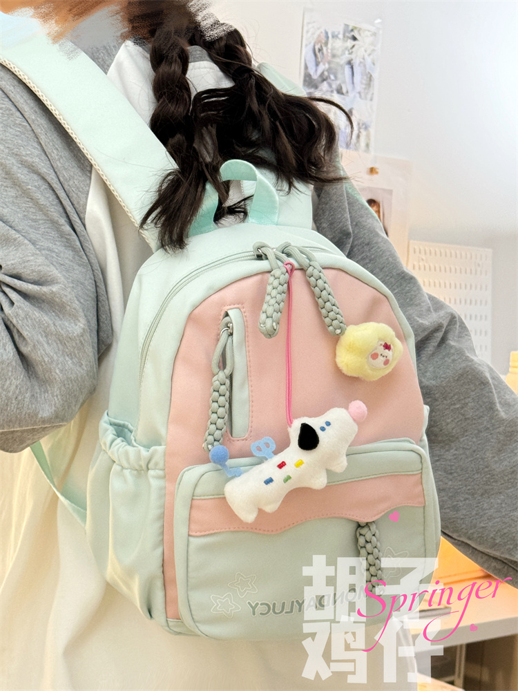 质感少女学生迷你小书包