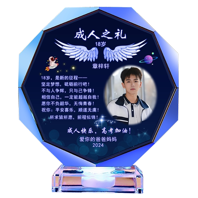 18岁成人礼生日礼物励志照片定制