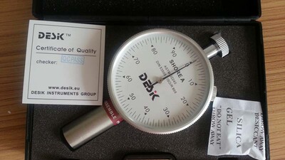 DESIK邵氏硬度计SHORE A C D 橡胶皮革塑料泡沫 EVA材料测试仪