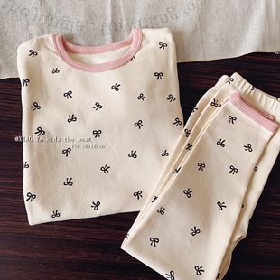 儿童纯棉内衣套装保暖秋冬男女童秋衣秋裤睡衣中小童家居服棉毛衫