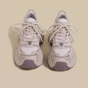 小码老爹鞋313233女轻便软底超轻厚底增高百搭chic春秋新款运动鞋