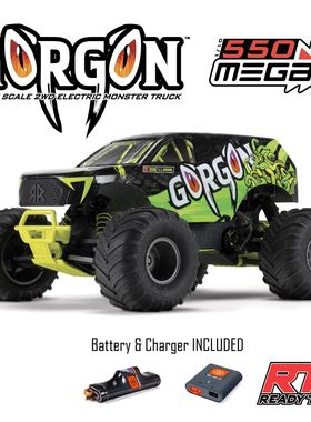 ARRMA 1/10 GORGON魔蛇4X2 MEGA 后驱有刷大脚遥控车RTR RC模型