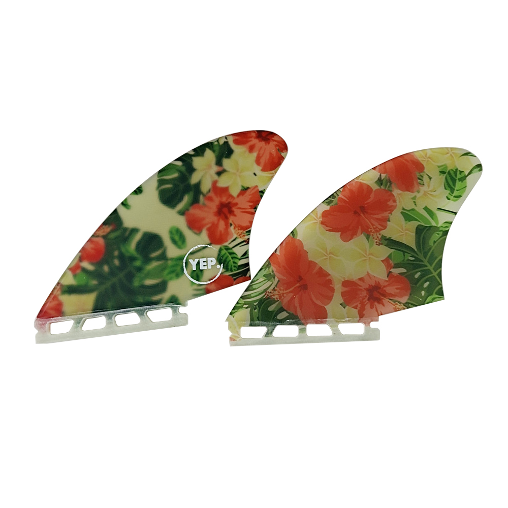 UPSURF冲浪配件花布尾舵surfboard fin玻纤鱼鳍冲浪板尾鳍两件套