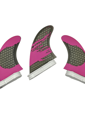 UPSURF冲浪板配件蜂窝尾舵Double Tabs 2/FCS二代鱼鳍泼墨画尾鳍