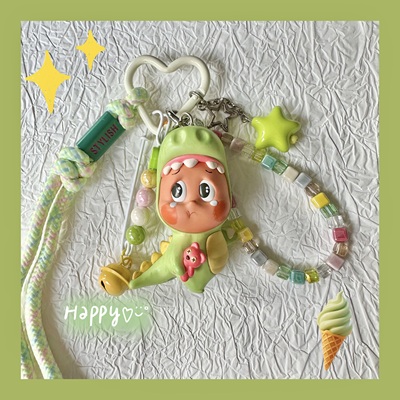 泡泡玛特123！星星人包包挂件车钥匙扣挂饰可爱卡通情人节礼物