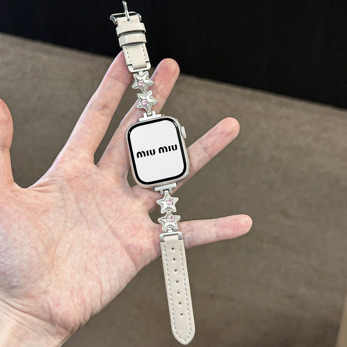 适用适用华为fit4手表带watchFIT4Pro气球星星金属拼皮2/1小蛮链