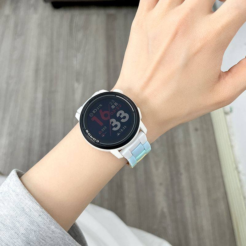 适用高驰corospace3表带三珠树脂pace2手表apex2糖果2pro彩虹腕带