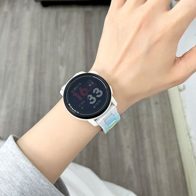 适用高驰corospace3表带三珠树脂pace2手表apex2糖果2pro彩虹腕带