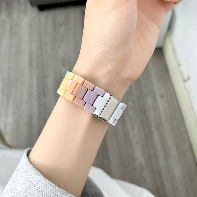 适用高驰corospace3表带三珠树脂pace2手表apex2糖果2pro彩虹腕带