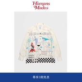 衬衫 23FW世界和平系列主题夏威夷人造丝长袖 Humans Mades