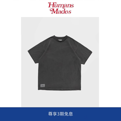 【Humans Mades】潮牌WTAPS SIGN-OD宽松圆领休闲复古水洗短袖T恤