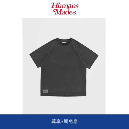 【Humans Mades】潮牌WTAPS SIGN-OD宽松圆领休闲复古水洗短袖T恤