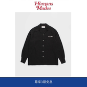 衬衫 男 23ss 纯色字母刺绣夏威夷人造丝长袖 Humans Mades