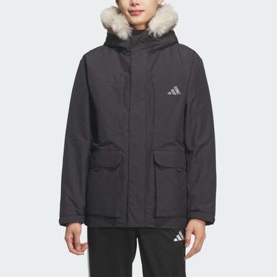 阿迪男装舒适时尚保暖连帽羽绒服