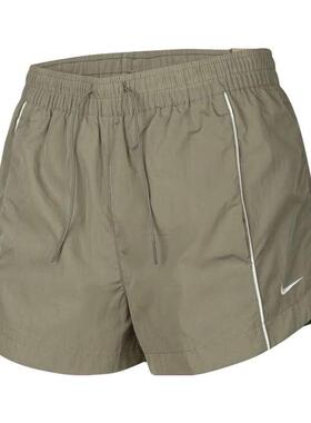 NIKE耐克女裤 时尚经典复古百搭系带运动休闲短裤FV7501-320