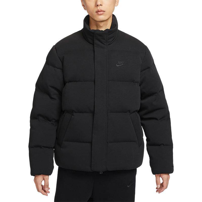 正品耐克冬季男子简约保暖防风休闲运动立领羽绒服外套FB7855-010