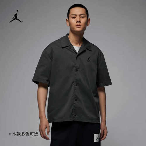 正品休闲翻领短袖衬衫NIKE男子