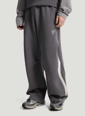 adidas阿迪男裤 简约时尚经典百搭针织直筒运动长裤KU5306