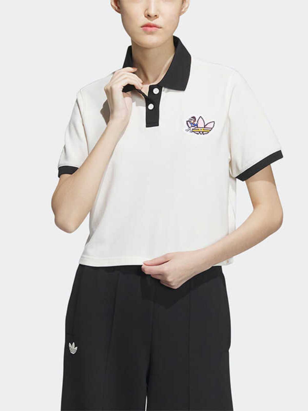 运动短袖正品POLO衫阿迪达斯女子
