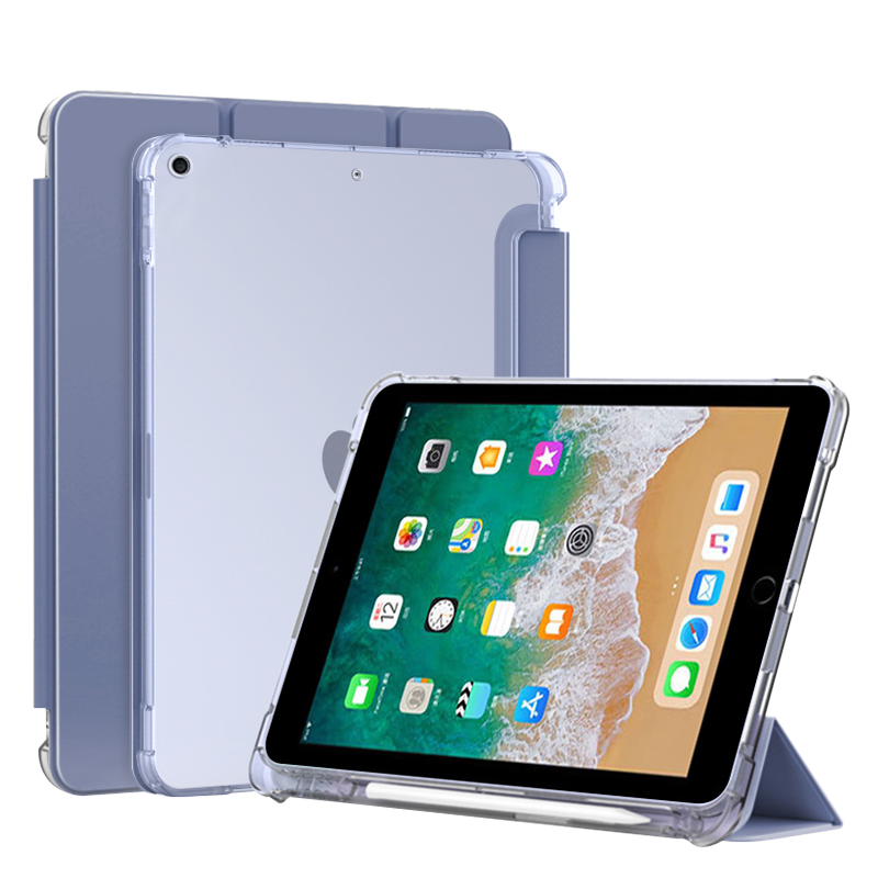 适用于iPad5-11代透明带笔槽壳