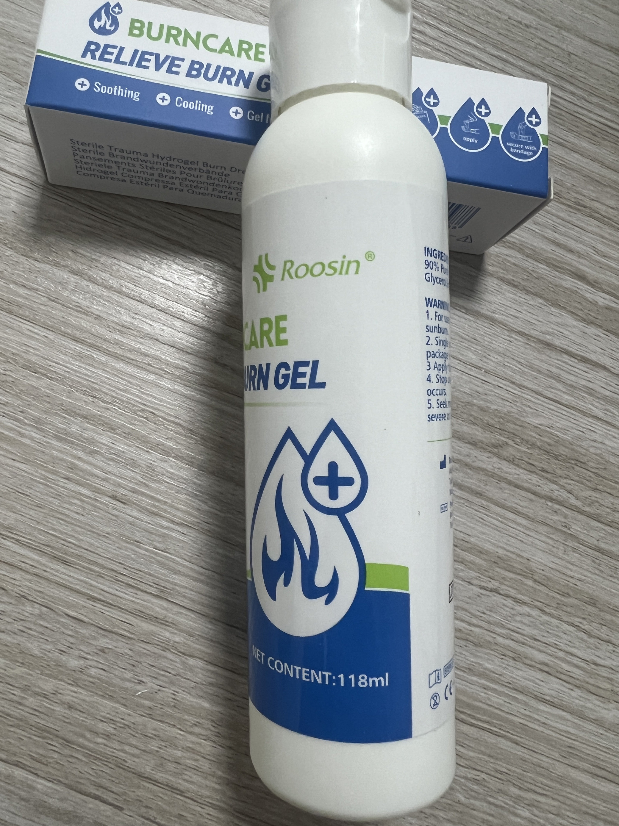 急救烧伤凝胶 烧伤面罩 敷料胶布 Relieve burn gel   118ML