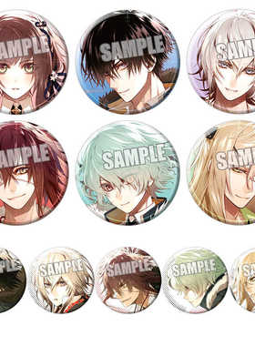 Collar×Malice项圈与恶意吧唧柳爱时冈崎契 尊铁底胸章徽章E