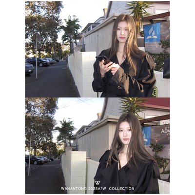 WANANTONG Ji致腔调 典藏y’SL vintage孤品风衣女秋季中长款外套