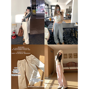 WANANTONG 镇店! 人手两条480g超暖!银狐绒续命卫裤女秋冬休闲裤