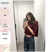 WANANTONG 毛衣女冬季 Alai@私服偏爱 410g全羊毛高领短袖