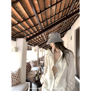 WANANTONG【高品老钱LP】天丝亚麻拉链口袋夹克女春季外套