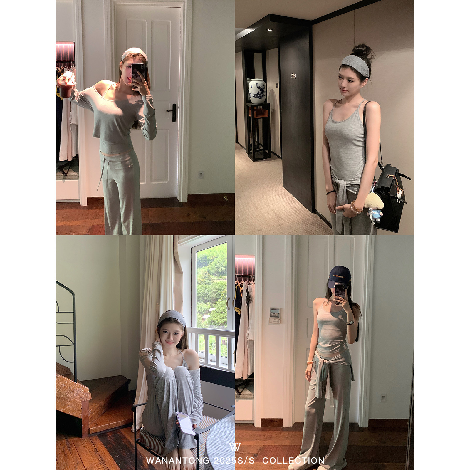 WANANTONG【lively free天丝套组】实用随心穿top!超垂软夏季女,女装/女士精品,时尚套装,淘宝优惠券,粉丝福利购,淘宝优惠卷