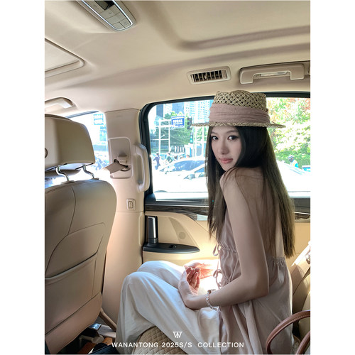 WANANTONG 私服DVN 流光美学 100全醋酸挂脖女夏季吊带上衣