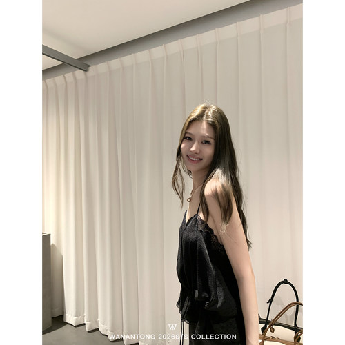 WANANTONG 克洛伊花园 全手工定位裁剪蕾丝拼接吊带女春夏