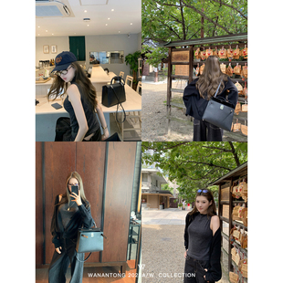 WANANTONG 高智套组 高级褂 全羊毛一粒扣毛衣+高领背心女秋季