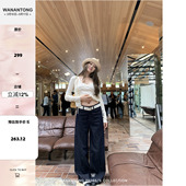 第一牛牛26newvibe 女春季 原牛工装 长裤 感牛仔裤 WANANTONG