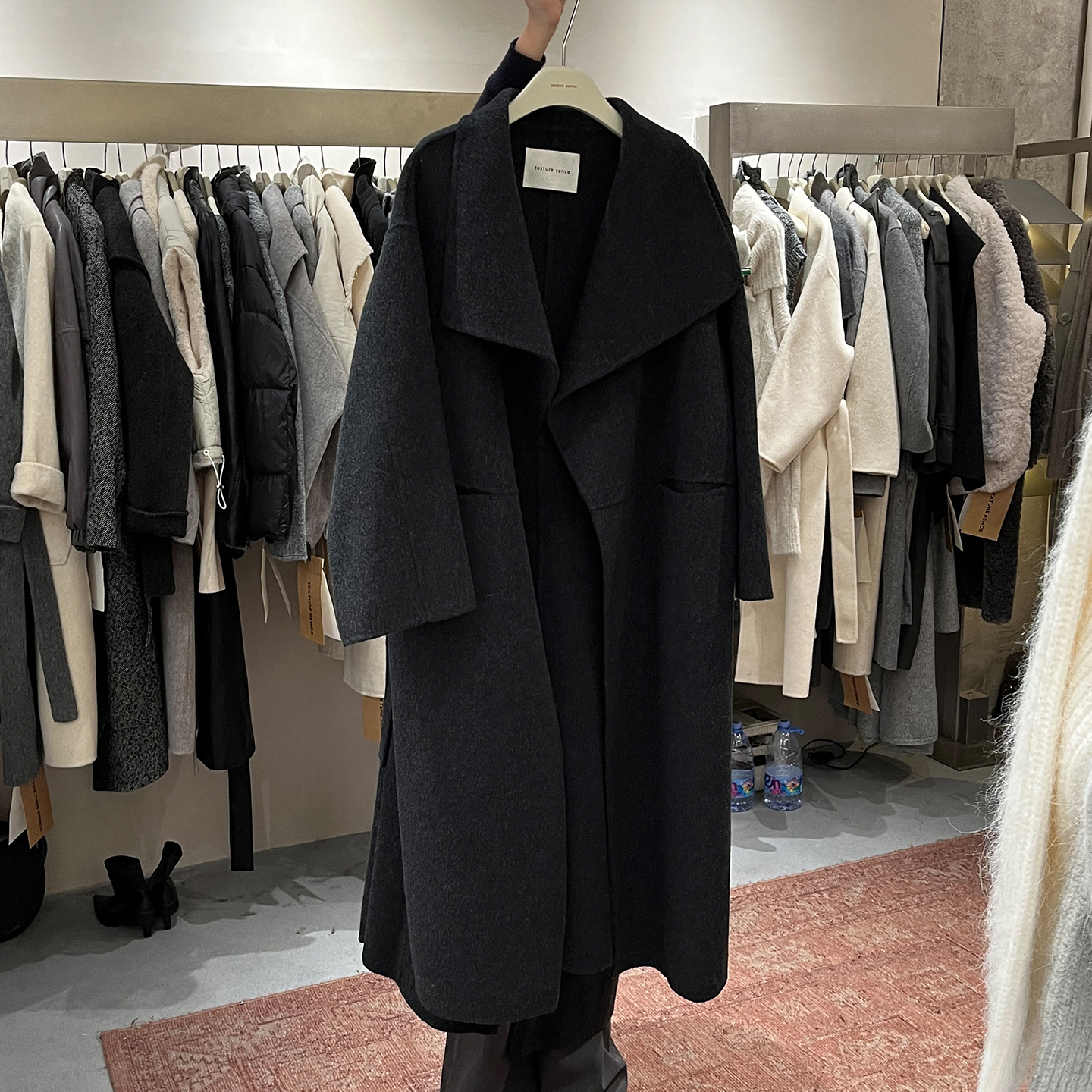 中长款双面羊绒毛呢大衣外套女