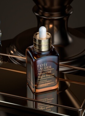 【107雅诗兰黛小棕瓶】C4D工程OC渲染3D模型素材设计场景灯光贴图