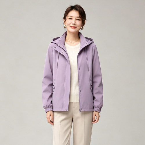 妈妈秋装休闲风衣女春装外套衣服中年40岁气质妈妈装端庄上衣夹克