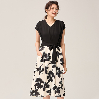 妈妈连衣裙夏装气质妈妈装夏衣服中年女装高级感40岁端庄大气裙子