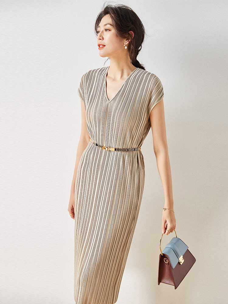 Mom's dress, summer clothes, mature and fashionable 40-year-old middle-aged dignified and elegant women's clothing, mother's dress, skirt