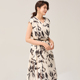 衣服气质洋气40岁中长款 连衣裙女印花中年雪纺女装 裙子 夏款 妈妈装